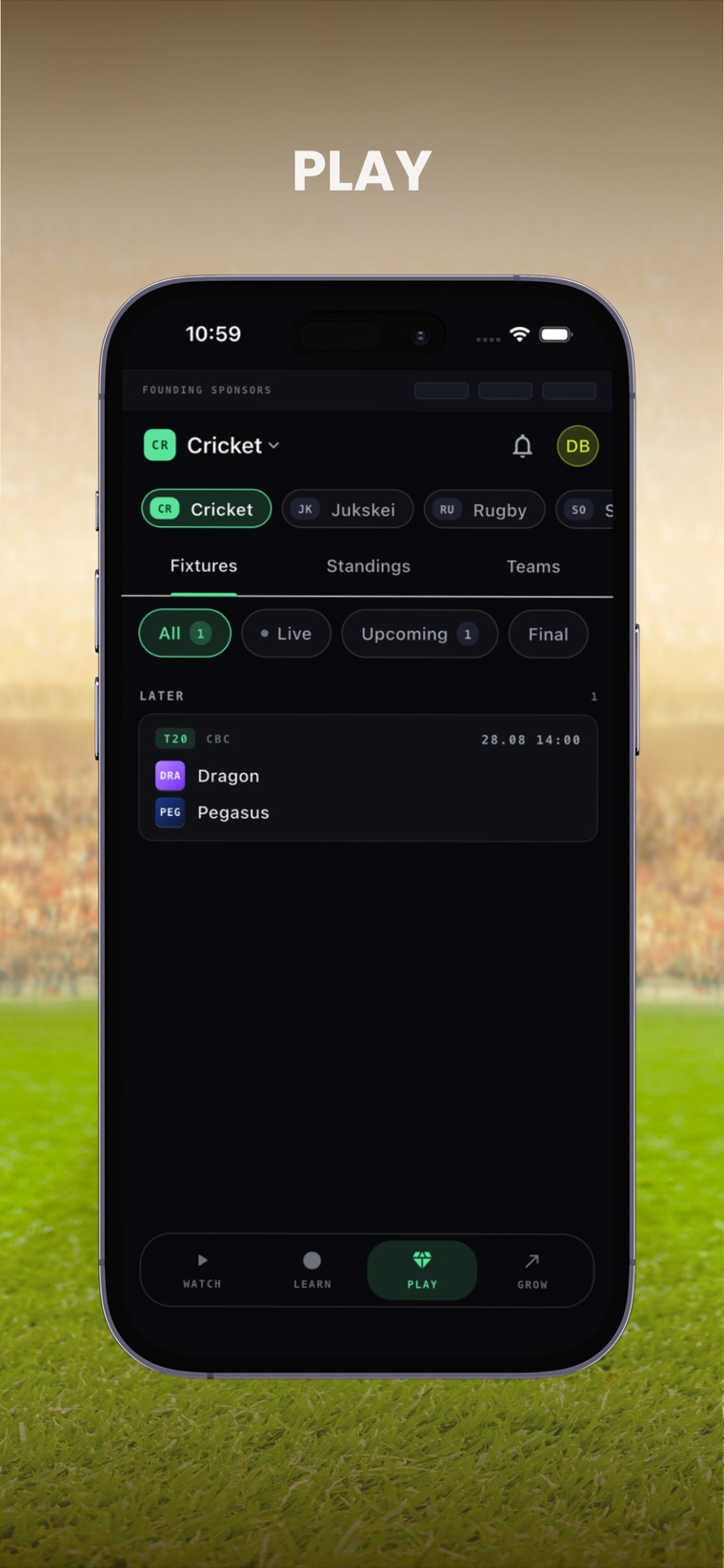 360 Next-Gen — Play: fixtures, scores and standings