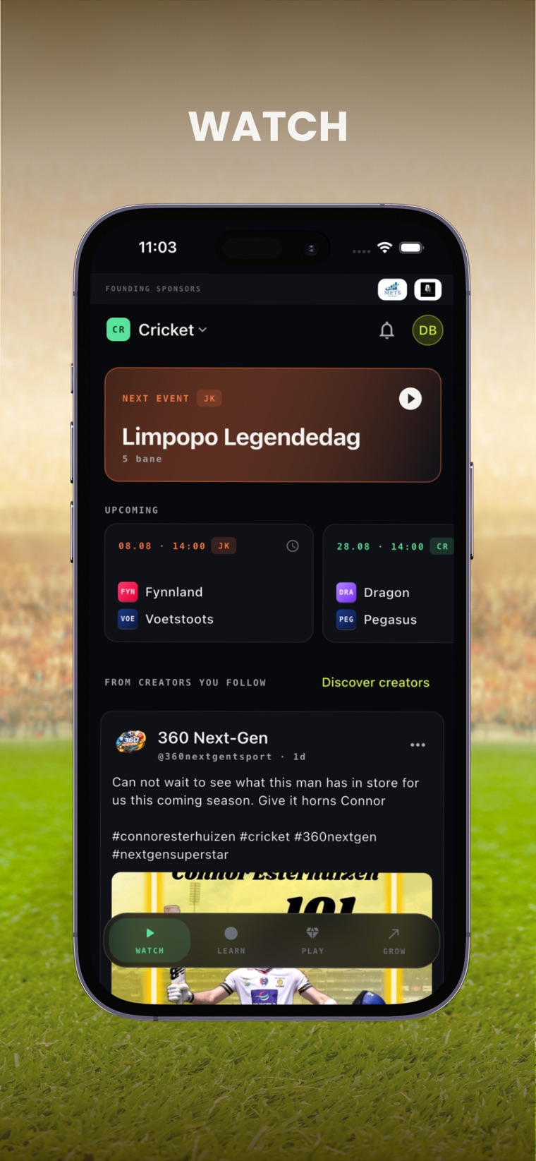 360 Next-Gen — Watch: live matches and events